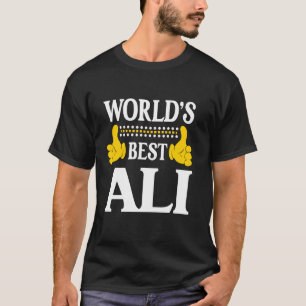 Ali Nachname Lustiges Team Familienname Weltweit T-Shirt