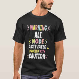 ALI Personalisierte Frauen Benutzerdefinierte ALI T-Shirt
