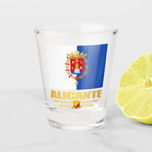 Alicante (Alacant) Schnapsglas (Vorderseite)