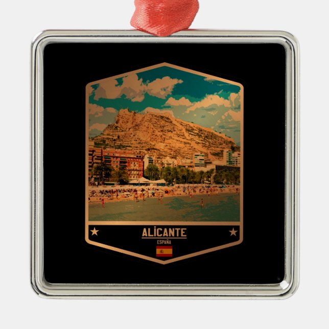 Alicante Ornament Aus Metall (Vorne)