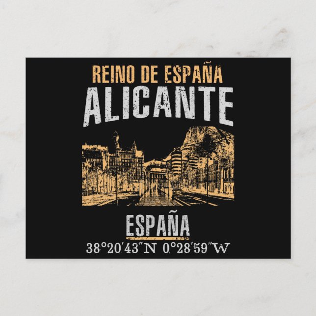 Alicante Postkarte (Vorderseite)