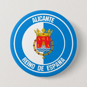 Alicante Round Emblem Button