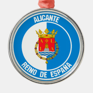 Alicante Round Emblem Ornament Aus Metall