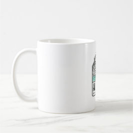 Alicante Skizze Santa Bárbara Burg Costa Blanca Kaffeetasse