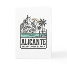 Alicante Skizze Santa Bárbara Burg Costa Blanca