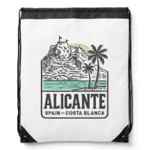 Alicante Skizze Santa Bárbara Burg Costa Blanca 
