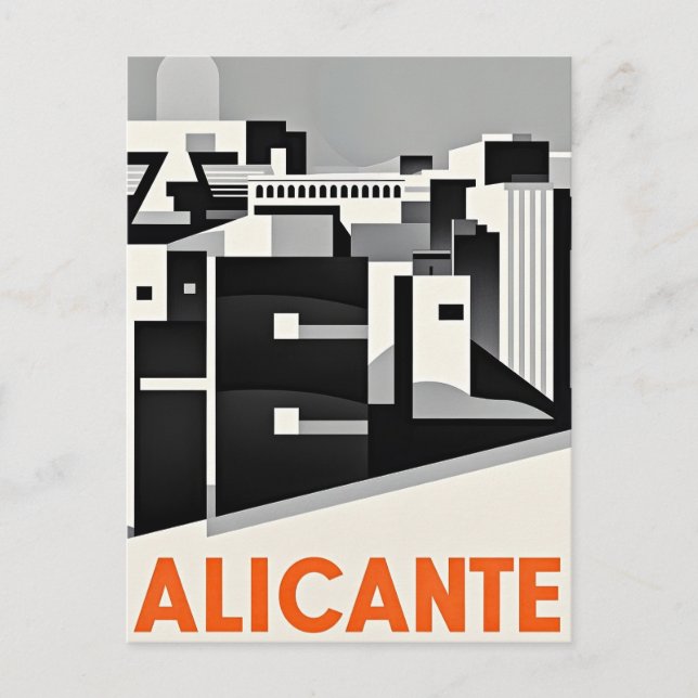Alicante Spanien Postkarte (Vorderseite)