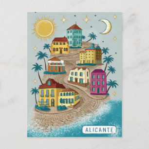 Alicante Spanien Postkarte