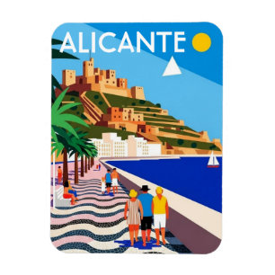 Alicante Spanien Reise Magnet