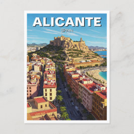 Alicante Spanien Reisen Postkarte