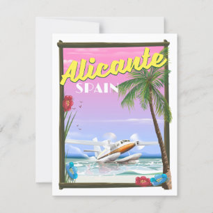 Alicante Spanien Vintage-Reiseposter