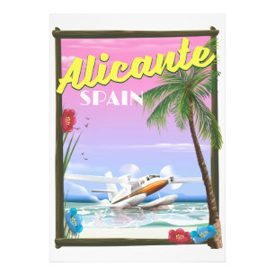 Alicante Spanien Vintages Reiseplakat Fotodruck