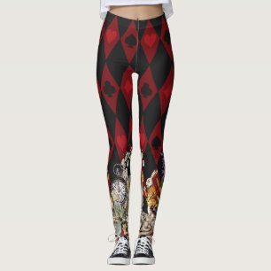Alice Abenteuer mit verrückter Grinsekatze aus Won Leggings