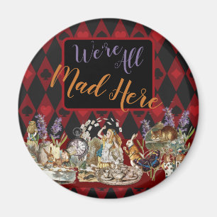 Alice Abenteuer mit Wunderland verrückter Cheshire Magnet