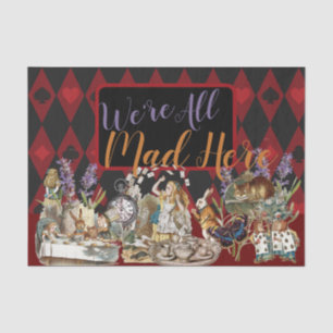 Alice Abenteuer mit Wunderland verrückter Cheshire Seidenpapier
