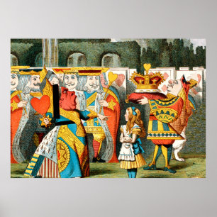 Alice Abenteuer Wunderland Herzkönigin Poster