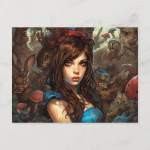 Alice-Albtraum Postkarte