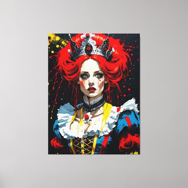 Alice als Rote Königin Leinwanddruck (Vorderseite)