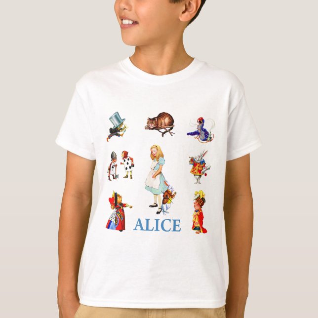 Alice and Friends in Wonderland T-Shirt (Vorderseite)