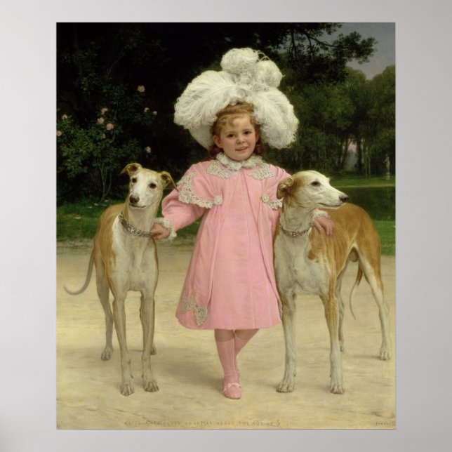 Alice Antoinette de la Mar, fünf Jahre alt Poster (Vorne)