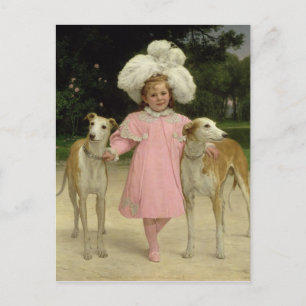 Alice Antoinette de la Mar, fünf Jahre alt Postkarte