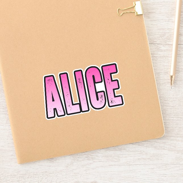 Alice Aufkleber (Notizbuch)