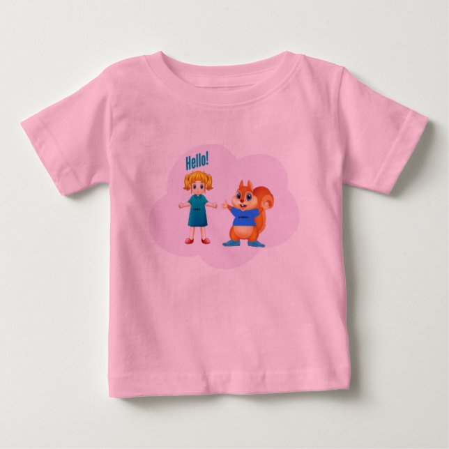 Alice & Aurovy Theme Apparels für Babies & Kinder Baby T-shirt (Vorderseite)