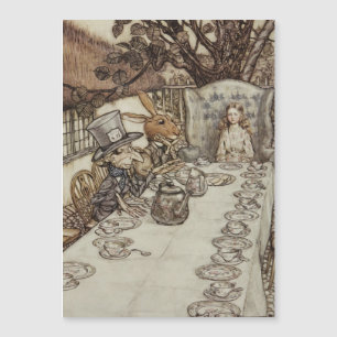 Alice Birthday UnGeburtstag Rabbit Hatter Party Magnetkarte