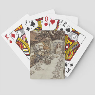 Alice Birthday UnGeburtstag Rabbit Hatter Party Spielkarten