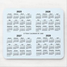 Alice Blue 4 Year Calendar by Janz 2025-2028 Mousepad