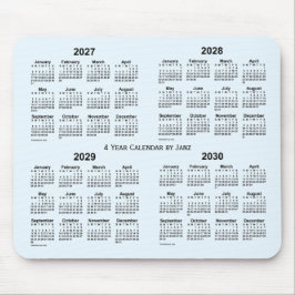 Alice Blue 4 Year Calendar by Janz 2027-2030 Mousepad