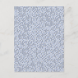 Alice Blue Maze in einem englischen Garten Postkarte