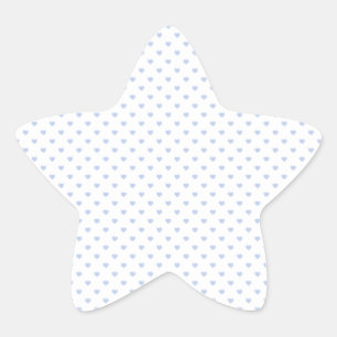 Alice Blue Polka Hearts in English Country Garden Stern-Aufkleber