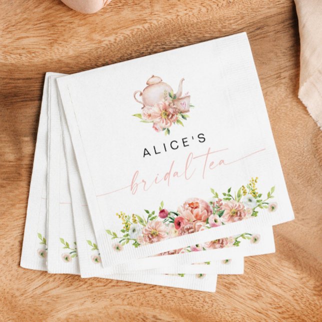 ALICE Blush Bloral Bridal Tee Party Brunch Dusche Serviette (Von Creator hochgeladen)