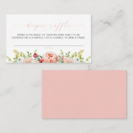 ALICE Blush Blumenfrühling Tee Party Windeln Raffl Platzkarte