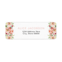 ALICE Blush Summer Floral Rücksendeadresse