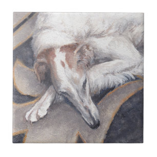 Alice Borzoi Hund Kunstmuseum Fliese