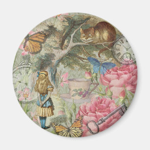 Alice Cheshire Cat Wonderland Baumgarten Magnet