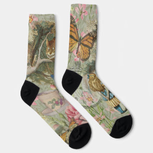 Alice Cheshire Cat Wonderland Baumgarten Socken