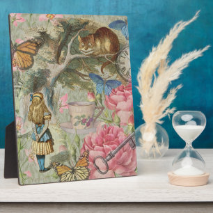 Alice Cheshire Cat Wonderland Tree Garden Fotoplatte