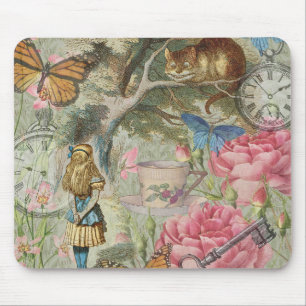 Alice Cheshire Cat Wonderland Tree Garden Mousepad