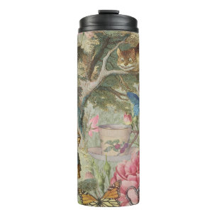Alice Cheshire Cat Wonderland Tree Garden Thermosbecher