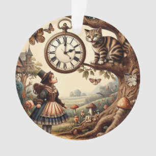 Alice & Cheshire Cat: Wunderliche Wunderland-Fanta Ornament