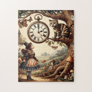 Alice & Cheshire Cat: Wunderliche Wunderland-Fanta Puzzle