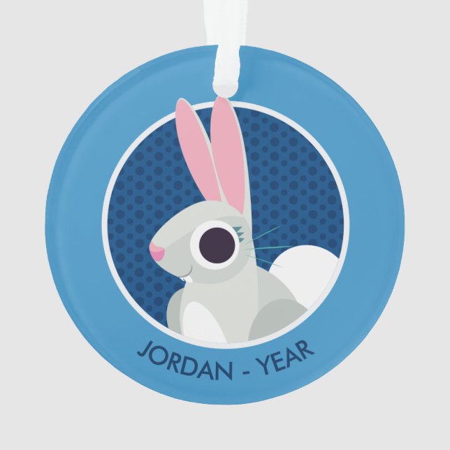 Alice das Kaninchen Ornament (Rückseite)