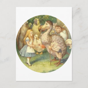Alice & der Dodo Farbe Postkarte