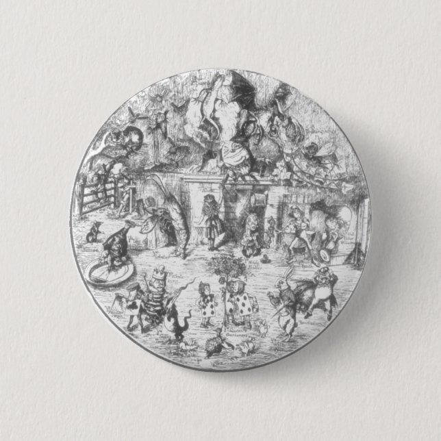 Alice & die Bande Button (Vorderseite)