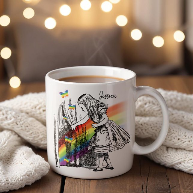 Alice, die den Regenbogen jagt Kaffeetasse (Von Creator hochgeladen)