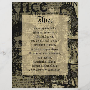 Alice Drink Me Collage Flyer