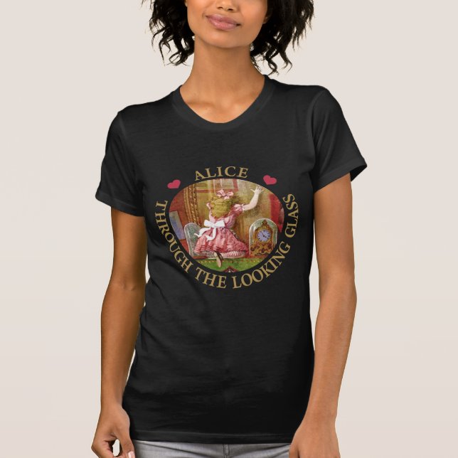 Alice durch das aussehende Glas T-Shirt (Vorderseite)